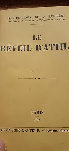 Seller image for le rveil d'attila for sale by MBLIVRES