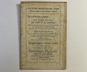 Casa editrice Francesco Battiato, Catania. Bollettino n.1 Reparto agricoltura