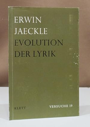 Bild des Verkufers fr Evolution der Lyrik. Reden und Glossen zur Tabulatur. zum Verkauf von Dieter Eckert