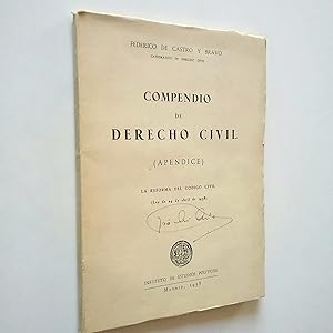 Imagen del vendedor de Compendio de Derecho Civil (Apndice). La reforma del cdigo civil a la venta por MAUTALOS LIBRERA