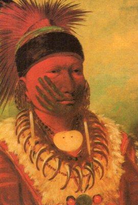 Imagen del vendedor de POSTAL PV07158: Pintura de George Catlin del libro Vida entre los indios a la venta por EL BOLETIN