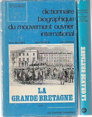 Imagen del vendedor de Dictionnaire biographique du mouvement ouvrier international: La Grande-Bretagne, volume 1 et 2, a la venta por L'Odeur du Book