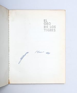 El oro de los tigres.: BORGES, Jorge Luis.