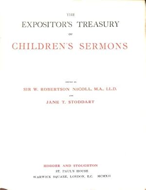 Image du vendeur pour The Expositor's Treasury of Children's Sermons mis en vente par WeBuyBooks 2