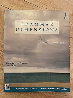 Seller image for Grammar Dimensions, Book 1: Form, Meaning, and Use for sale by Friends Of Bridgeport Public Library