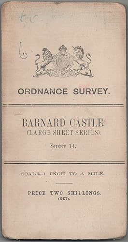 Ordnance Survey Map of England & Wales. Sheet 14. Barnard Castle. Large Sheet Series