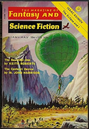 Seller image for The Magazine of FANTASY AND SCIENCE FICTION (F&SF): January, Jan. 1974 ("The Centauri Device") for sale by Books from the Crypt