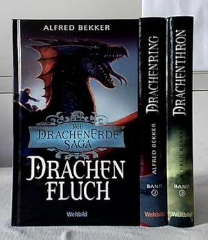 Die Drachenerde-Saga : Band 1: Drachenfluch + Band 2: Drachenring + Band 3: Drachenthron. 3 Bände...