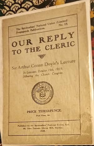 OUR REPLY TO THE CLERIC. Rare Original "Price Threepence" Pamphlet.