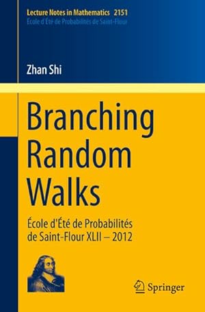 Imagen del vendedor de Branching Random Walks a la venta por BuchWeltWeit Ludwig Meier e.K.