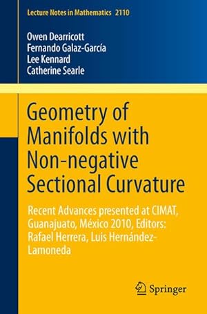 Bild des Verkufers fr Geometry of Manifolds with Non-negative Sectional Curvature zum Verkauf von BuchWeltWeit Ludwig Meier e.K.