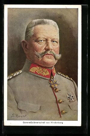 Bild des Verkufers fr Ansichtskarte Generalfeldmarschall Paul von Hindenburg zum Verkauf von Bartko-Reher