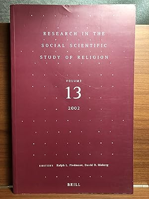 Seller image for Research in the Social Scientific Study of Religion (13) for sale by Rosario Beach Rare Books