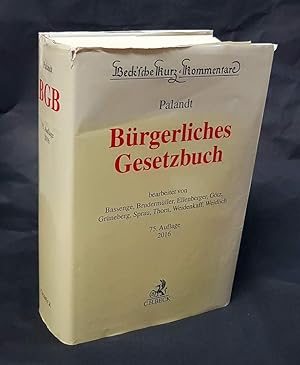 Bürgerliches Gesetzbuch mit Nebengesetzen (.). Bearbeitet von Dr. Peter Bassenge, Dr. Jürgen Elle...