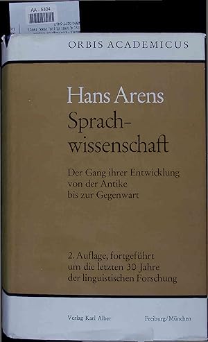 Immagine del venditore per Sprachwissenschaft. Der Gang ihrer Entwicklung von der Antike bis zur Gegenwart venduto da Antiquariat Bookfarm