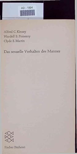 Seller image for Das sexuelle Verhalten des Mannes. for sale by Antiquariat Bookfarm