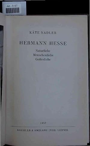 Seller image for Hermann Hesse. AA-5197 for sale by Antiquariat Bookfarm