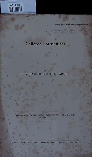 Bild des Verkufers fr Collapse structures. zum Verkauf von Antiquariat Bookfarm