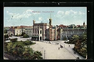 Ansichtskarte Breslau, Ansicht vom Hauptbahnhof