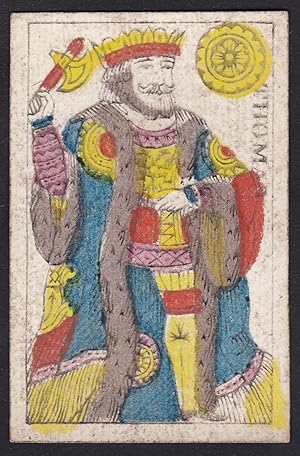 (Münzen König) - Gold König / king of coins / rey de oros / playing card carte a jouer Spielkarte...