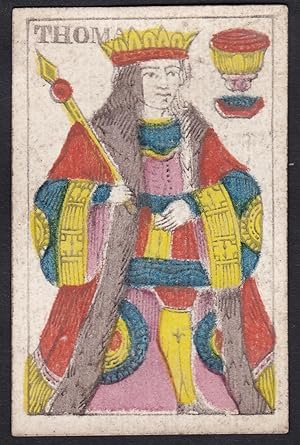 (Becher König) - king of cups / copas / playing card carte a jouer Spielkarte cards cartes / Alou...