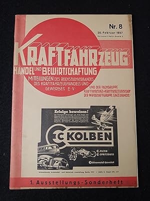 Kraftfahrzeug. Handel und Bewirtschaftung. Nr. 8 1937, 18. Februar 1. Ausstellungs-Sonderheft