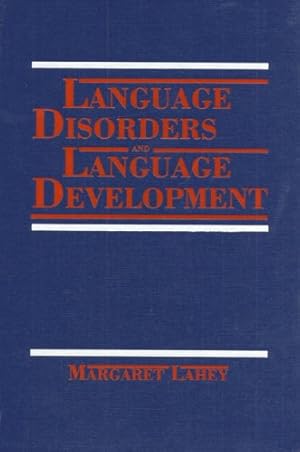 Imagen del vendedor de Language Disorders and Language Development a la venta por Pieuler Store