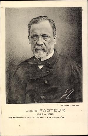 Ansichtskarte / Postkarte Louis Pasteur, französischer Chemiker, Physiker, Biochemiker, Portrait