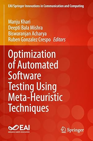 Seller image for Optimization of Automated Software Testing Using Meta-Heuristic Techniques for sale by moluna