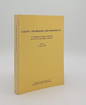 Bild des Verkufers fr GALEN PROBLEMS AND PROSPECTS A Collection of Papers Submitted at the 1979 Cambridge Conference zum Verkauf von Rothwell & Dunworth (ABA, ILAB)