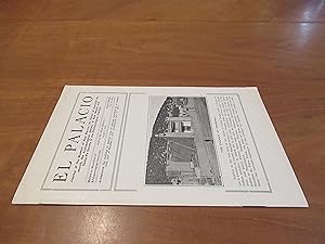 Seller image for El Palacio, Vol. Vi, No.9, April 7, 1919: Journal Of The Museum Of New Mexico, The School Of American Research, The Archaeological Society Of New Mexico And Santa Fe Society Of The Archaeological Institute (Including) The Block P:Rint, By Gustave Baumann for sale by Arroyo Seco Books, Pasadena, Member IOBA