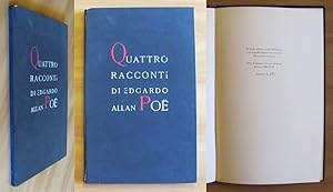 Imagen del vendedor de QUATTRO RACCONTI, 1940 - Tirat. Limitata - Litografie di VICENZI a la venta por L'Angolo del Collezionista di B. Pileri