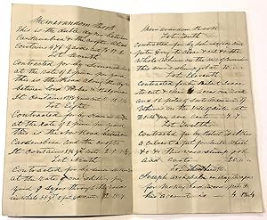 A notebook recording work subcontracted by one James Benton including cutting dykes, planting tre...