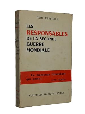 Seller image for Les Responsables de la seconde guerre mondiale / for sale by Librairie Douin