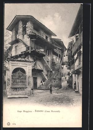 Bild des Verkufers fr Cartolina Baveno, Casa Morandi, Haus mit vielen Treppen zum Verkauf von Bartko-Reher