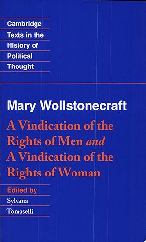 Seller image for A Vindication of the Rights of Men and a Vindication of the Rights of Woman for sale by Boobooks