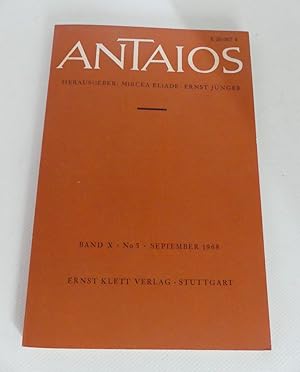 Image du vendeur pour Antaios. Band X, No. 3 September 1968. mis en vente par Antiquariat Maralt