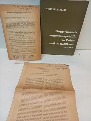 Seller image for Deutschlands Annexionspolitik in Polen und im Baltikum 1914-1918. for sale by Antiquariat Langguth - lesenhilft