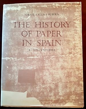 Imagen del vendedor de THE HISTORY OF PAPER IN SPAIN X-XIV CENTURIES TOMO I a la venta por Librera Pramo