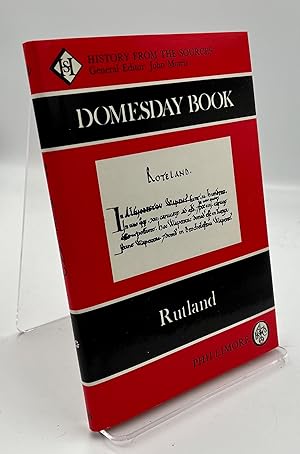 Domesday Book Rutland: History From the Sources (Domesday Books (Phillimore))