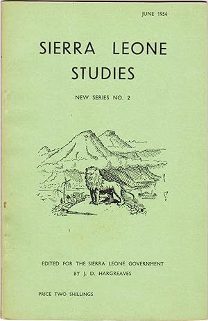 Image du vendeur pour Sierra Leone Studies : New Series No. 2, June 1954 mis en vente par Books of the World