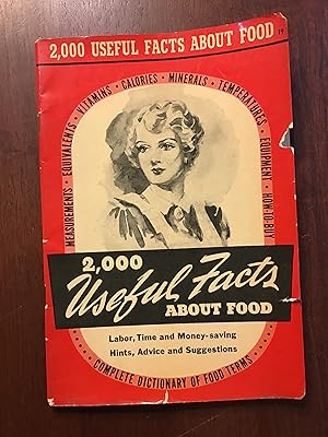 Seller image for 2,000 Useful Facts About Food for sale by Shadetree Rare Books