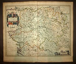 Carte géographique ancienne de Guillaume BLAEU, GOUVERNEMENT DU PAYS D'ORLÉANS