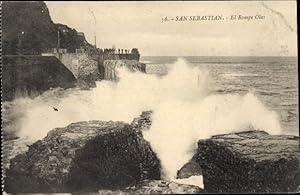 Image du vendeur pour Ansichtskarte / Postkarte Donostia San Sebastian Baskenland, El Rompe Olas mis en vente par akpool GmbH