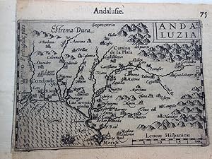 Mapa Antiguo - Old Map : ANDALUZIA (Andalucia)