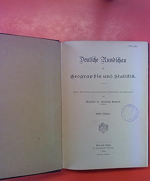 Bild des Verkufers fr Deutsche Rundschau fr Geographie und Statistik - XXVI. Jahrgang zum Verkauf von biblion2