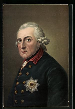 Bild des Verkufers fr Knstler-Ansichtskarte Friedrich II. der Grosse zum Verkauf von Bartko-Reher