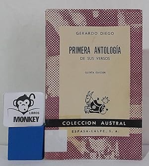 Seller image for Primera antologa de sus versos for sale by MONKEY LIBROS