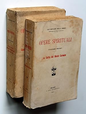 Bild des Verkufers fr Opere Spirituali. Volume Primo + Secondo. zum Verkauf von Versandantiquariat Hsl