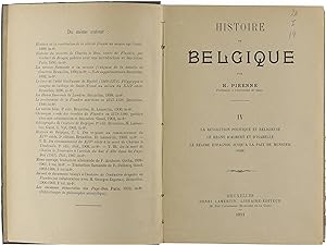 Histoire de Belgique / IV, La révolution politique et religieuse, La règne d'Albert et d'Isabelle...